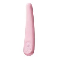 Нежно-розовый вибратор iroha Fit Mikazuki Nadeshiko - 17,7 см.